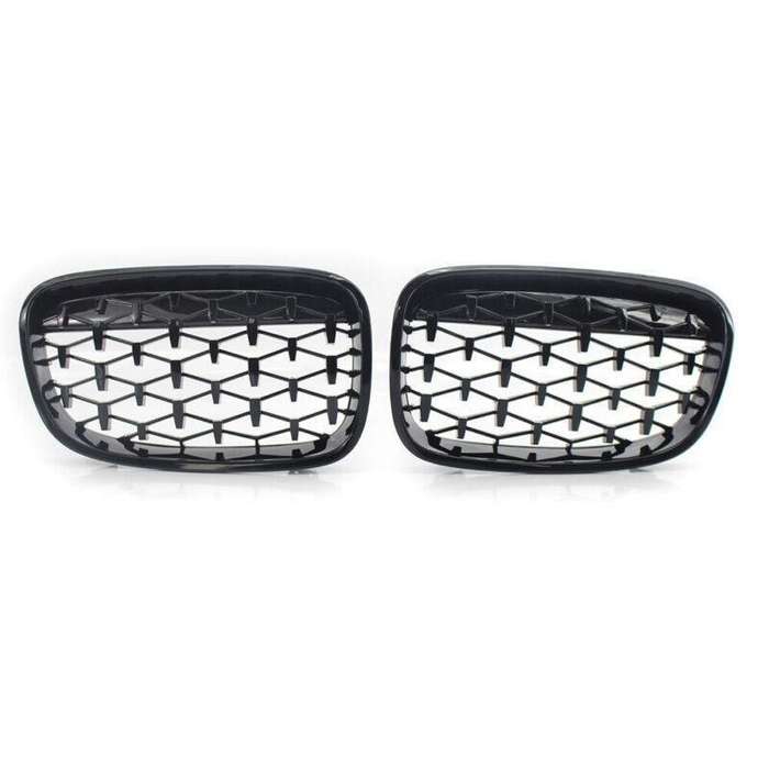 Pair of Front Grille Diamond Meteor Style Fit for BMW 1 Series F20 11-14?