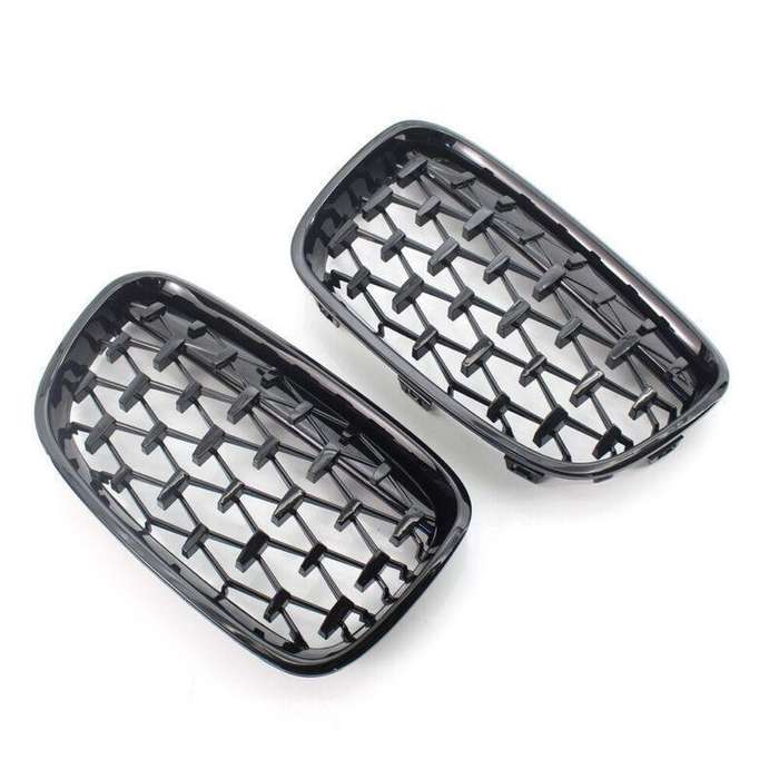 Pair of Front Grille Diamond Meteor Style Fit for BMW 1 Series F20 11-14?