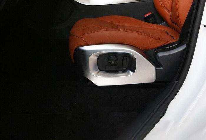 For Range Rover L405 2013-2017 Matte Silver Seat Button Handle Frame Cover Trim