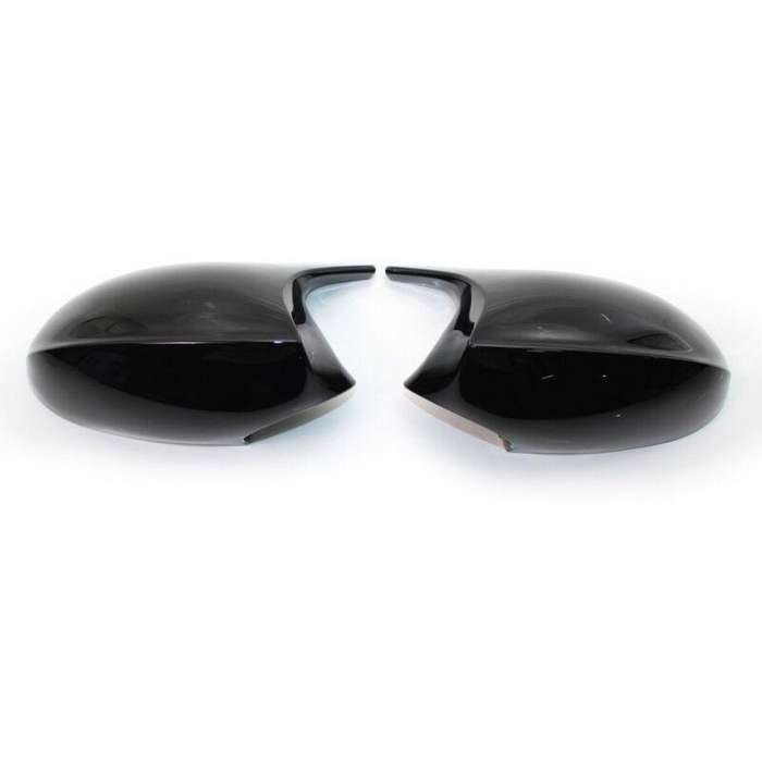 Pair of Gloss Black M3 Style Side Mirror Cover Cap For BMW E90 3 Series PRE-LCI