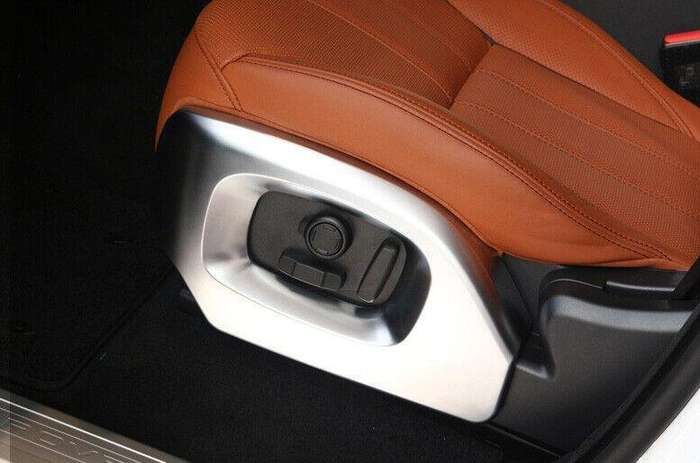 For Range Rover L405 2013-2017 Matte Silver Seat Button Handle Frame Cover Trim