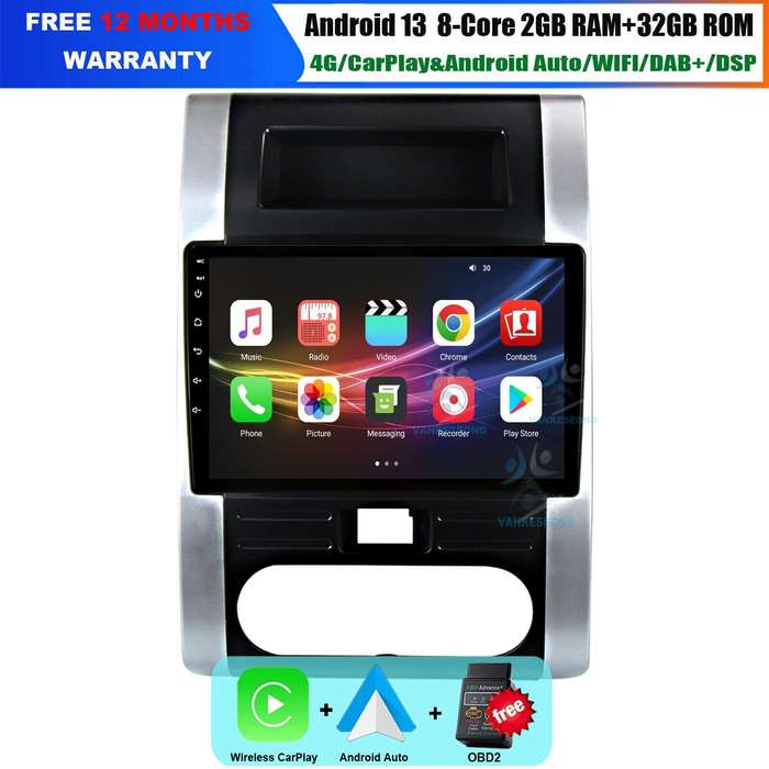 9" Android 13 DAB+ Video Autoradio GPS Navi Carplay For Nissan X-Trail 2007-2015