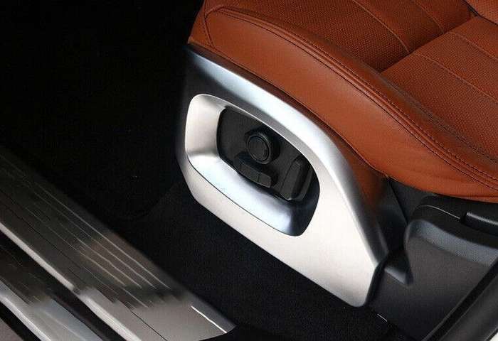 For Range Rover L405 2013-2017 Matte Silver Seat Button Handle Frame Cover Trim