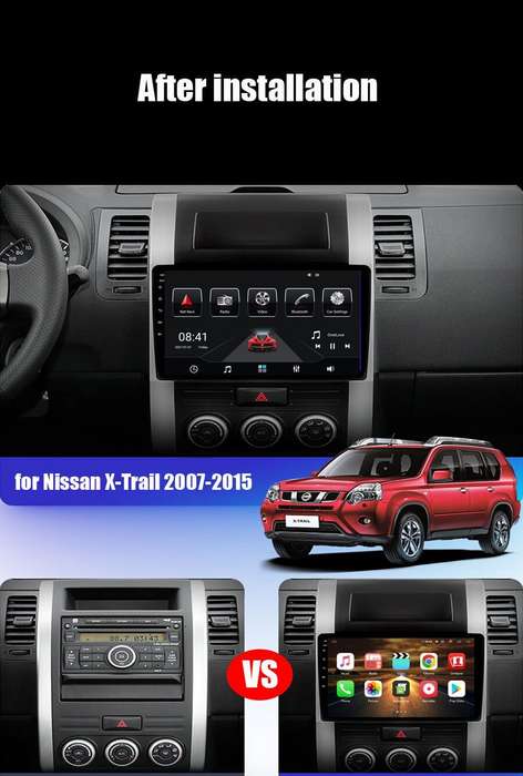 9" Android 13 DAB+ Video Autoradio GPS Navi Carplay For Nissan X-Trail 2007-2015