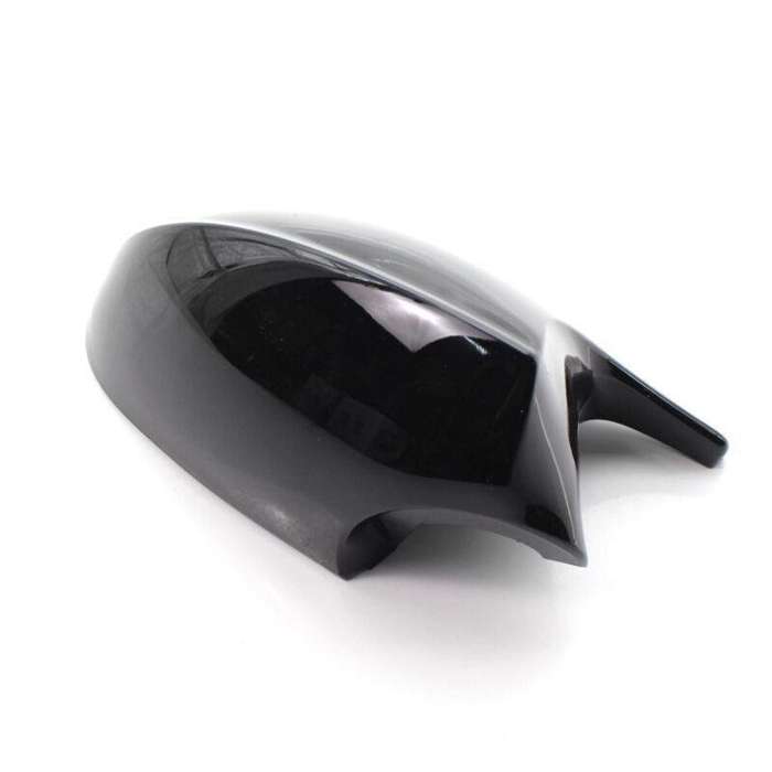 Pair of Gloss Black M3 Style Side Mirror Cover Cap For BMW E90 3 Series PRE-LCI
