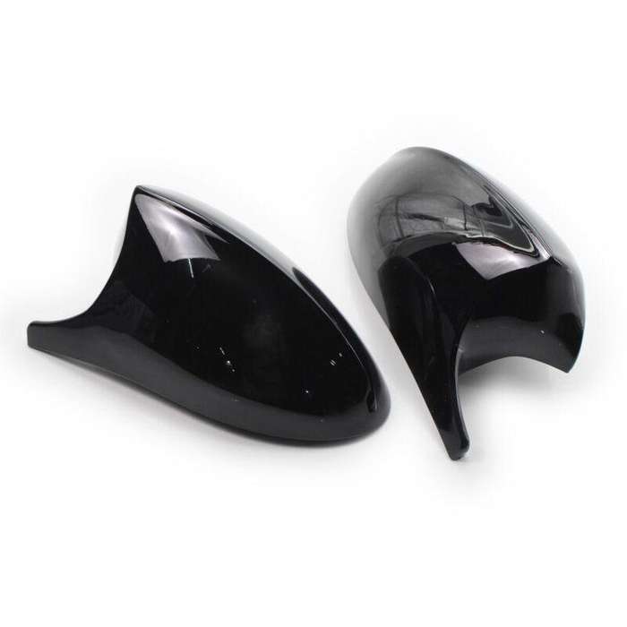 Pair of Gloss Black M3 Style Side Mirror Cover Cap For BMW E90 3 Series PRE-LCI