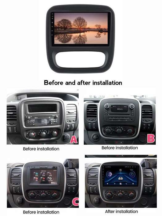 9"Touch Screen Car Radio Android 11 GPS Sat Nav For Renault Trafic X82 2014-2019