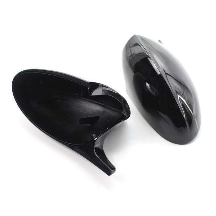 Pair of Gloss Black M3 Style Side Mirror Cover Cap For BMW E90 3 Series PRE-LCI