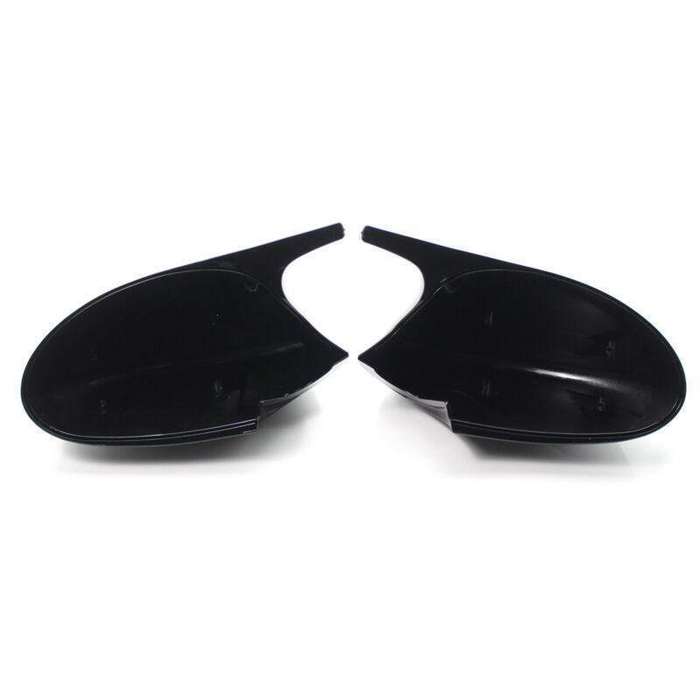 Pair of Gloss Black M3 Style Side Mirror Cover Cap For BMW E90 3 Series PRE-LCI