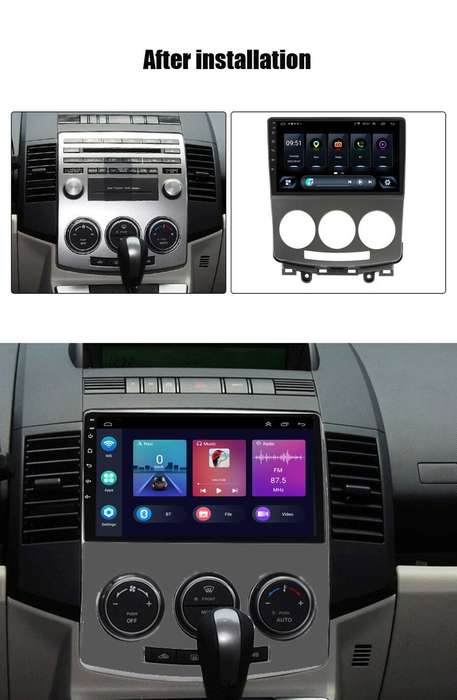 9" Android 12 FM Autoradio GPS Sat Nav BT DAB Touchscreen For MAZDA 5 2005-2010