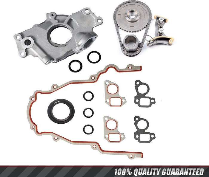 For 07-13 Chevy GMC 5.3 6.0 6.2 V8 OHV Timing Chain Kit &amp; Gasket Oil Pump Sets