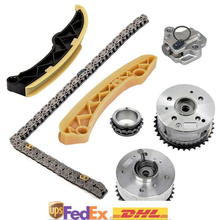 Timing Chain Kit + Pair VVT Gear fits Hyundai Accent KIA RIO FORTE5 OPTIMA 1.6L