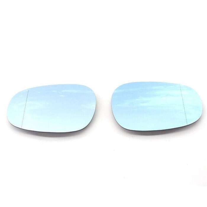 2X/Set Fit for BMW E90 E92 09-11 LCI Rearview Wing Mirror Blue Heated Blind Spot