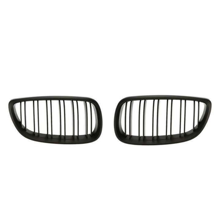 2X/Set Matte Black Dual Slat Grille for BMW E92 E93 3 Series 2 Door 06-10 Grill