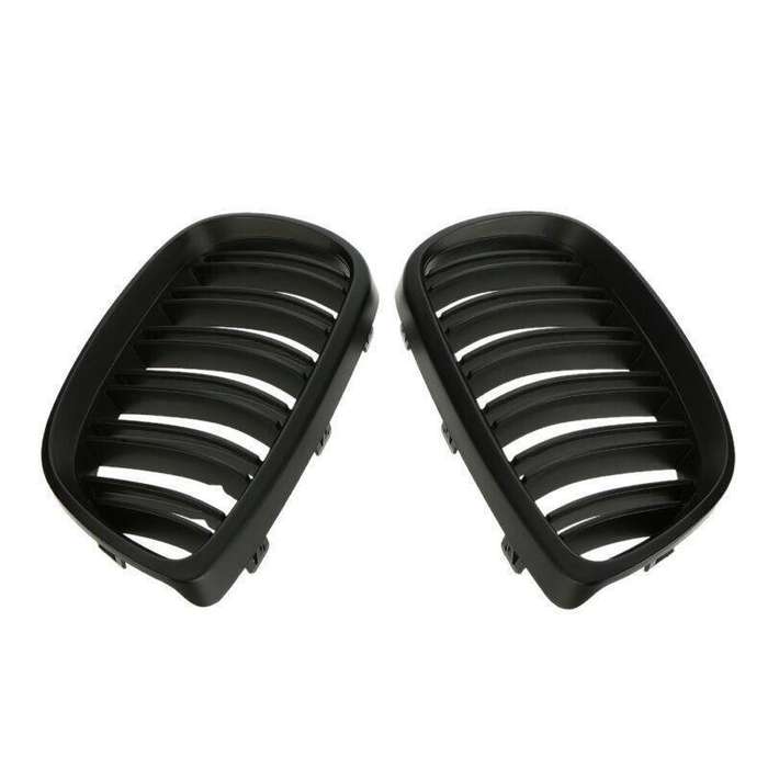 2X/Set Matte Black Dual Slat Grille for BMW E92 E93 3 Series 2 Door 06-10 Grill