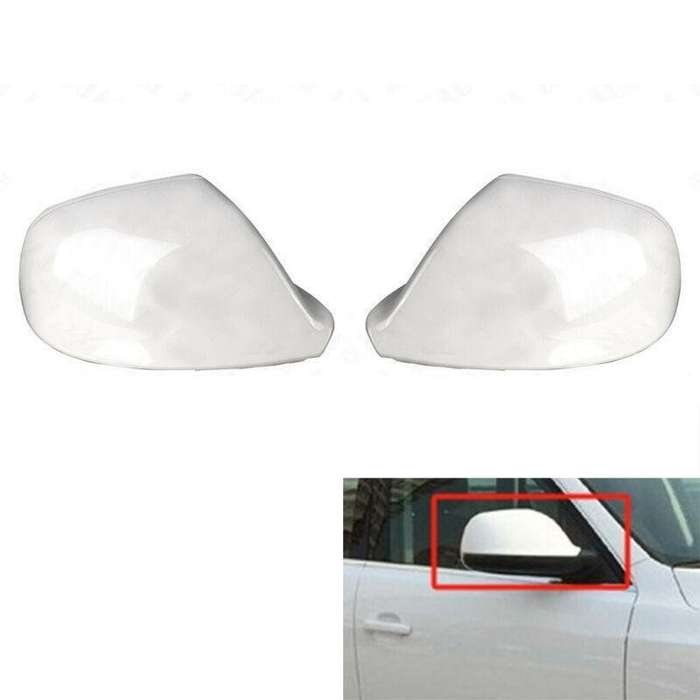Pair Door Wing Rearview Mirror Cover Shell Cap For Audi Q5 2009-2015 Q7 07-15