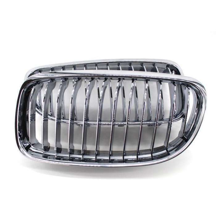 2X/Set Chrome Silver Car Front Grille fit for BMW 3 Series E90 09-11 Mesh Grill
