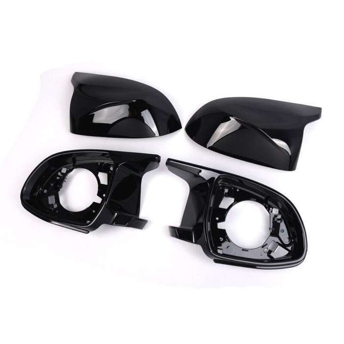 Gloss Black Side Wing Mirror Cover Caps For BMW X3 X4 X5 X6 X7 X3M X4M X5M X6M