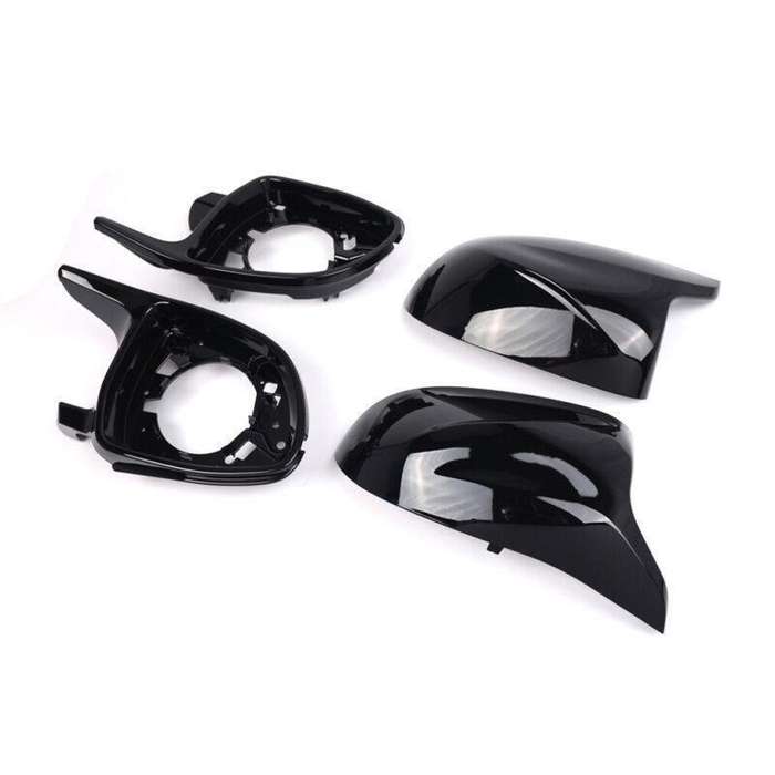 Gloss Black Side Wing Mirror Cover Caps For BMW X3 X4 X5 X6 X7 X3M X4M X5M X6M
