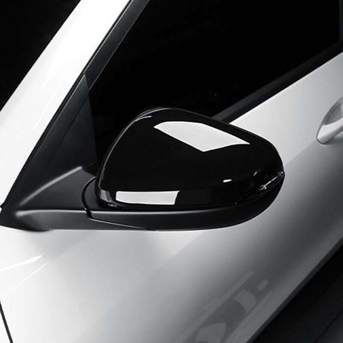 For Chevy Trailblazer 2021-2023 Gloss Black Door Rearview Mirror Cover Trim Caps
