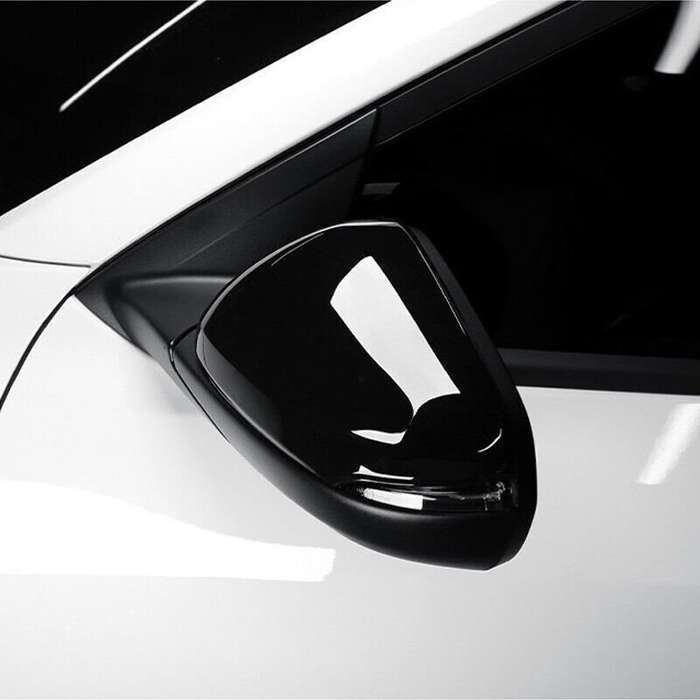 For Chevy Trailblazer 2021-2023 Gloss Black Door Rearview Mirror Cover Trim Caps