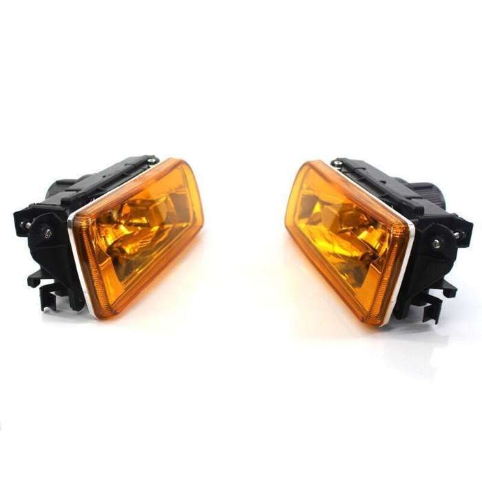 For 1992-1998 BMW E36 3 SERIES REPLACEMENT FOG LIGHTS LAMPS CRYSTAL YELLOW LENS