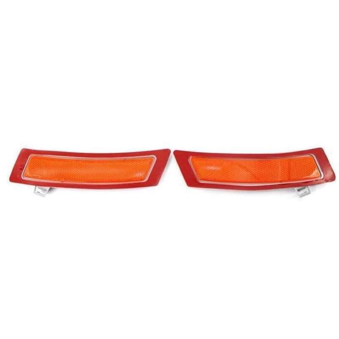 Pair of Amber Front Bumper Side Marker Reflector Light Fit BMW 11-13 BMW X5 E70