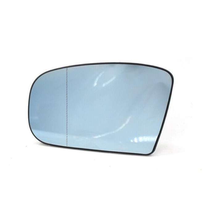 Left Side Heated Door Blue Mirror Glass with Plate For Mercedes-Benz W220 99-02