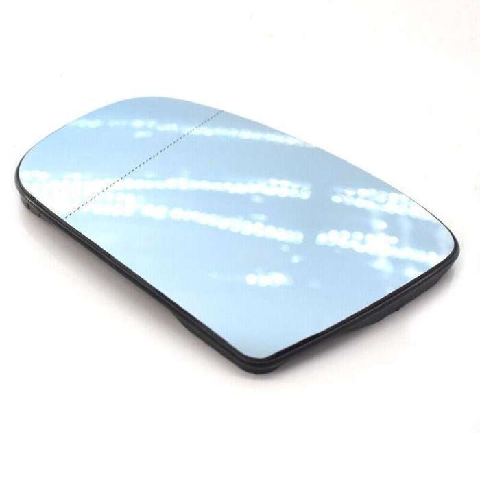 Left Side Heated Door Blue Mirror Glass with Plate For Mercedes-Benz W220 99-02