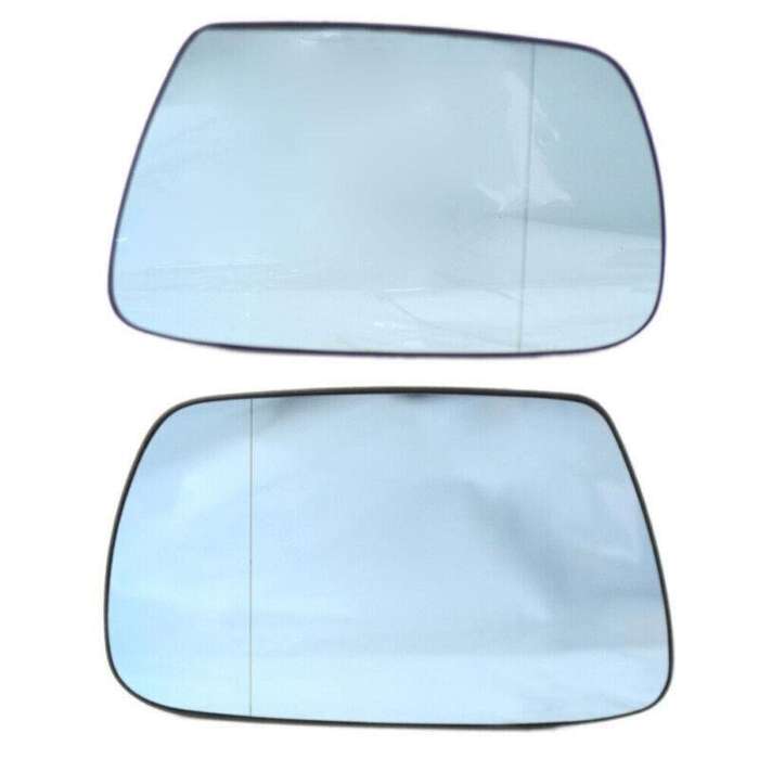 Left+Right Side Mirror Glass Blue For Jeep Grand Cherokee 2005-2010 Heated Base
