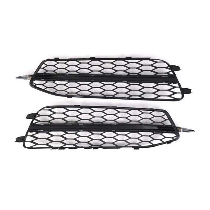 2pcs Front Bumper Fog Light Grille Covers For Audi A6 C7 S Line 2011-2014 Type C
