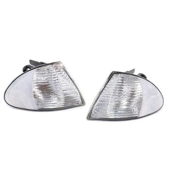 Pair Signal Clear Indicator Corner Side Light FIT BMW 3 Series E46 1999-01 Sedan