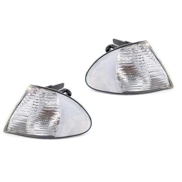 Pair Signal Clear Indicator Corner Side Light FIT BMW 3 Series E46 1999-01 Sedan