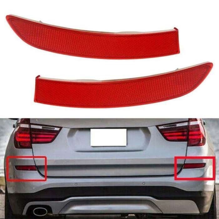 Fits For BMW X3 F25 LCI 2014-2017 1 Pair Rear Bumper Reflector Light Brake Lamp
