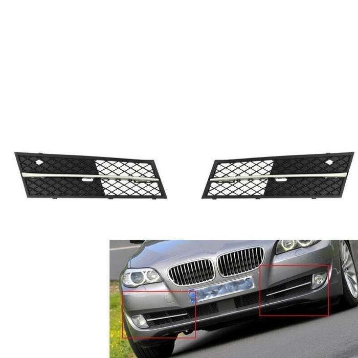 1 Pair of Car Front Bumper Grilles Grille fit for BMW F10/F18 10-14