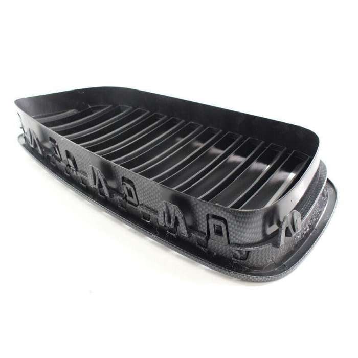 LR Carbon Fiber Style Car Front Grill Grille Fits for BMW F10 F18 M5 2010-2015