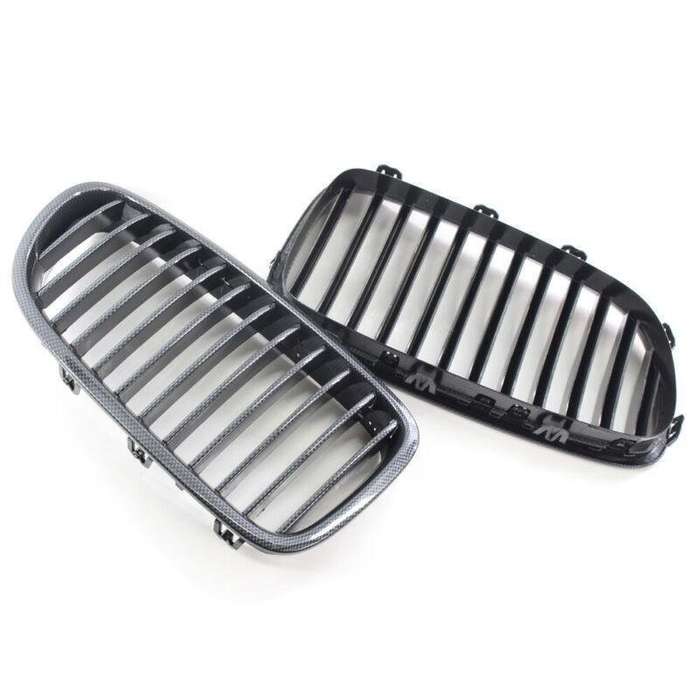 LR Carbon Fiber Style Car Front Grill Grille Fits for BMW F10 F18 M5 2010-2015