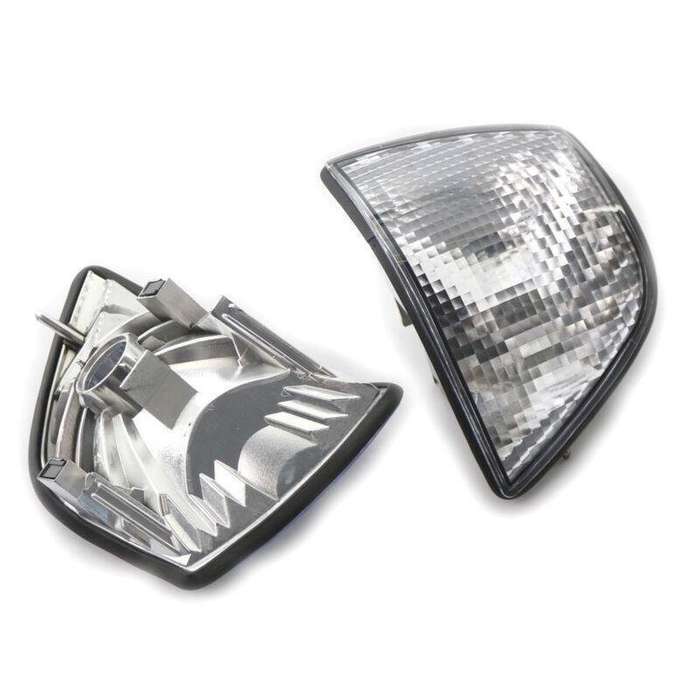 Pair Clear Corner Light Turn Signal for BMW E36 3 Series 4DR 1992-1998 No Bulb
