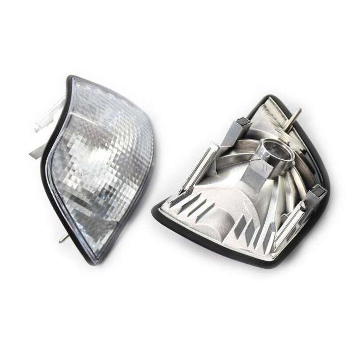 Pair Clear Corner Light Turn Signal for BMW E36 3 Series 4DR 1992-1998 No Bulb