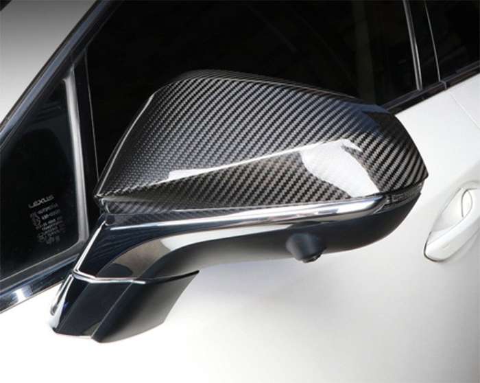 For Lexus NX 2022-2024 Carbon Fiber Side Door Rearview Mirror Cover Trim Cap