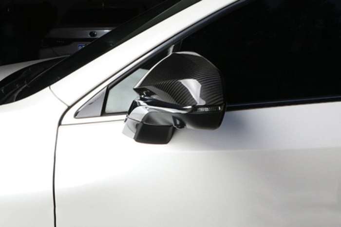 For Lexus NX 2022-2024 Carbon Fiber Side Door Rearview Mirror Cover Trim Cap