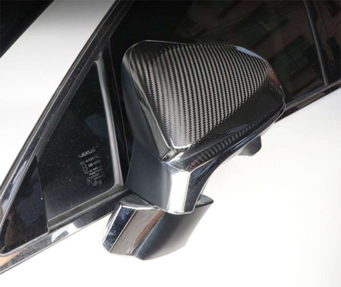 For Lexus NX 2022-2024 Carbon Fiber Side Door Rearview Mirror Cover Trim Cap