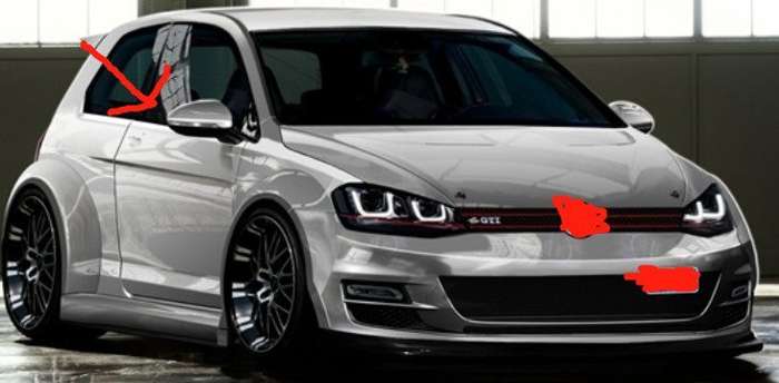 White Right For Volkswagen Golf 7 mk7 2014-2020 Side Door Mirror Cover Replace