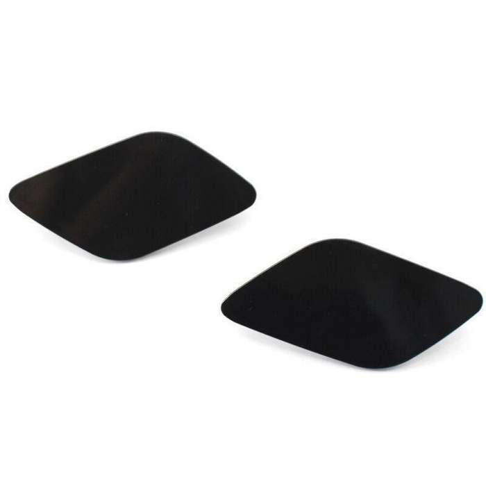 Pair of Front L+R Primed Headlight Washer Cover Cap Lid For VOLVO XC60 2014-17