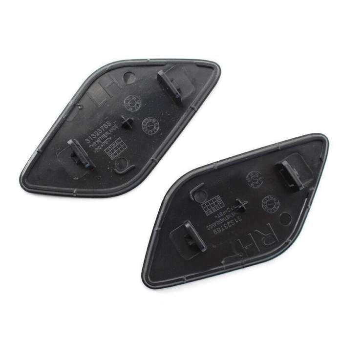 Pair of Front L+R Primed Headlight Washer Cover Cap Lid For VOLVO XC60 2014-17
