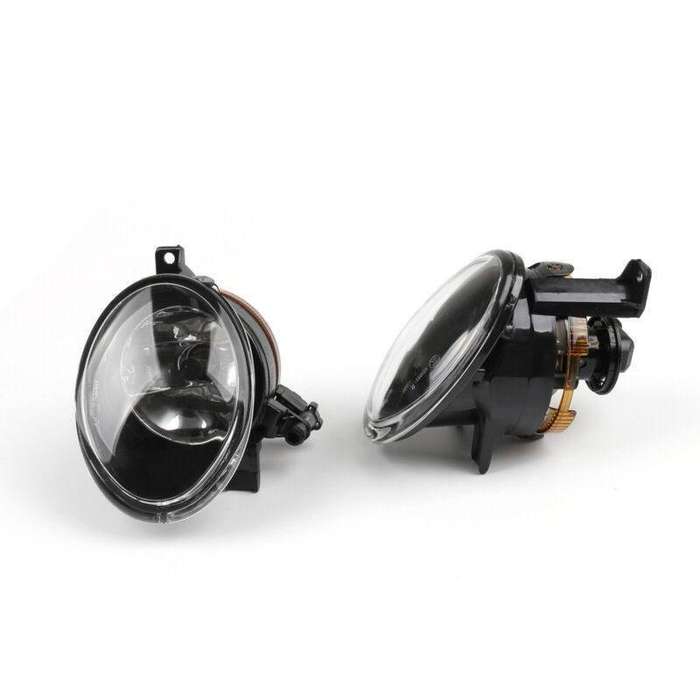For VW Touareg 2011-2014 Halogen Fog Lights Front Bumper Driving Lamp Pair