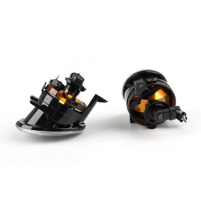 For VW Touareg 2011-2014 Halogen Fog Lights Front Bumper Driving Lamp Pair