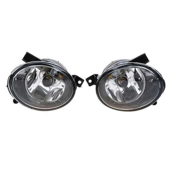 For VW Touareg 2011-2014 Halogen Fog Lights Front Bumper Driving Lamp Pair