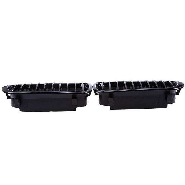 2Pcx Gloss Black Grille Kidney Grill fit for BMW E46 3 Series 4 Door 1998-2001