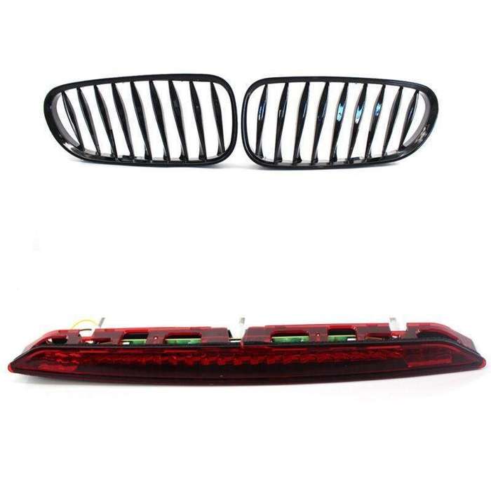 Gloss Black Front Grille Sporty Style 3rd Brake Stop Light Fits BMW Z4 E85 03-08